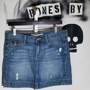 Old Navy Distressed Blue Mini Skirt From SP'09 - Size 6